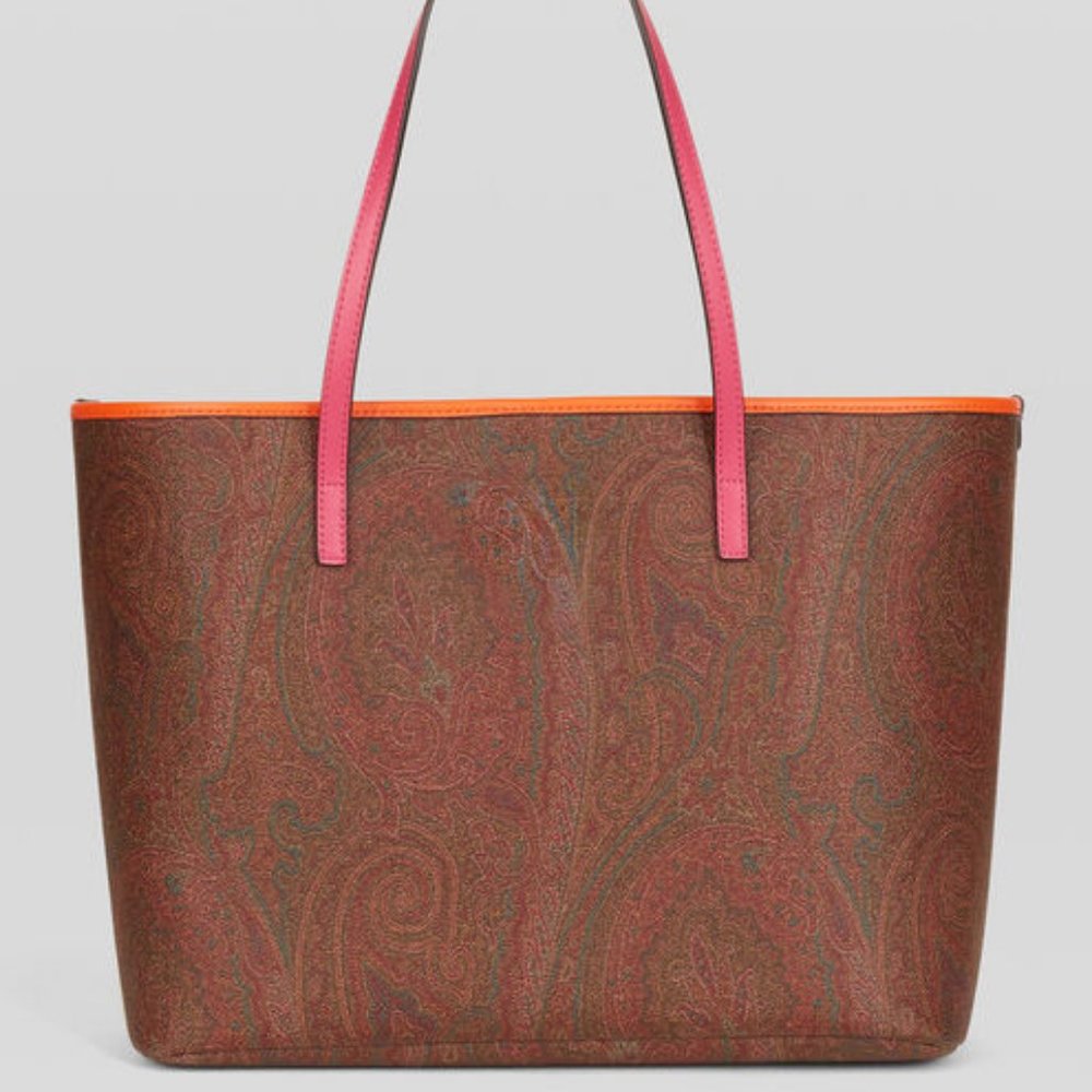 Etro Multicolor Paisley Tote Bag